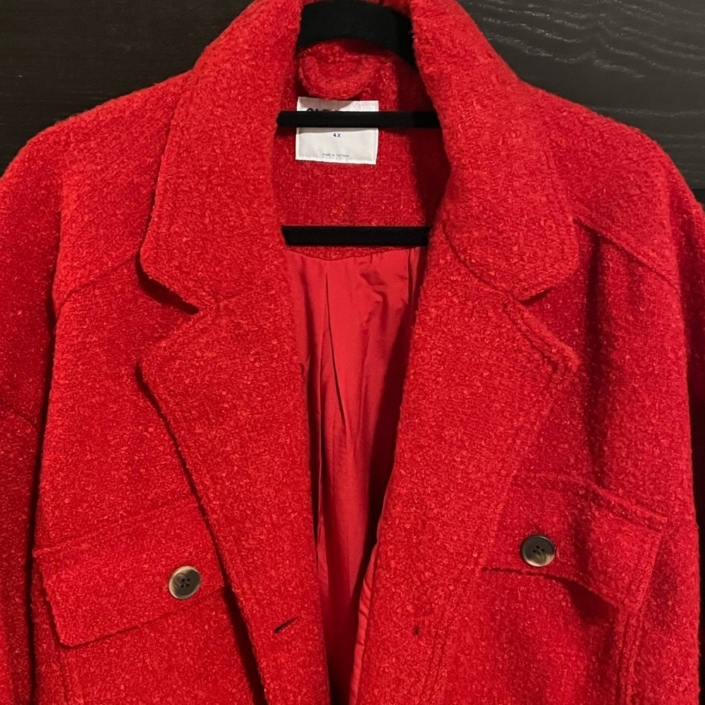 Red Wool Jacket - image 3